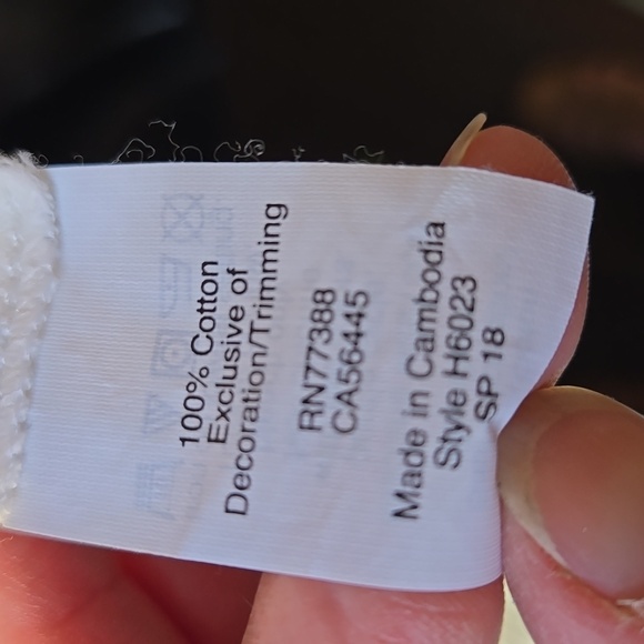 J. Crew Factory Embroidered CottonOff-Shoulder Peasant Top XS - Picture 5 of 5